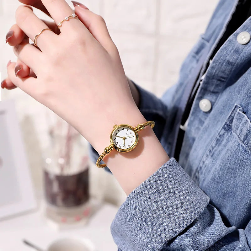 Fashion Luxury Women's Watch Gold Fine Strap Ladies Watch For Bracelet Montre Femme Female Wrist Watch Women Clock Relojes