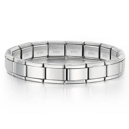 2025 Fashion Functional Elastic Bracelet Modular Bulk Italian Charms Links Fit Bracelet Stainless Steel Jewelry Wholesale