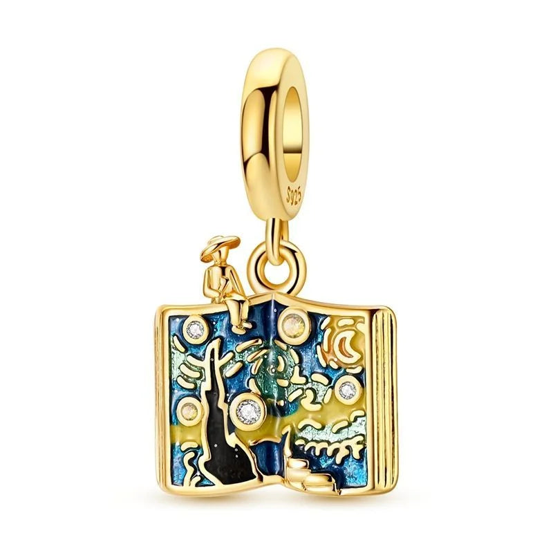 New Original 925 Sterling Silver The Twelve Zodiac Signs Cat Flower Earrings Pendant Necklace For Women Jewelry Birthday Gift