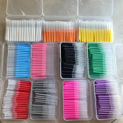 100 Pcsbox Interdental Brushes Health Care Tooth Escova Interdental Cleaners Orthodontic Dental Teeth Brush Oral Hygiene Tool