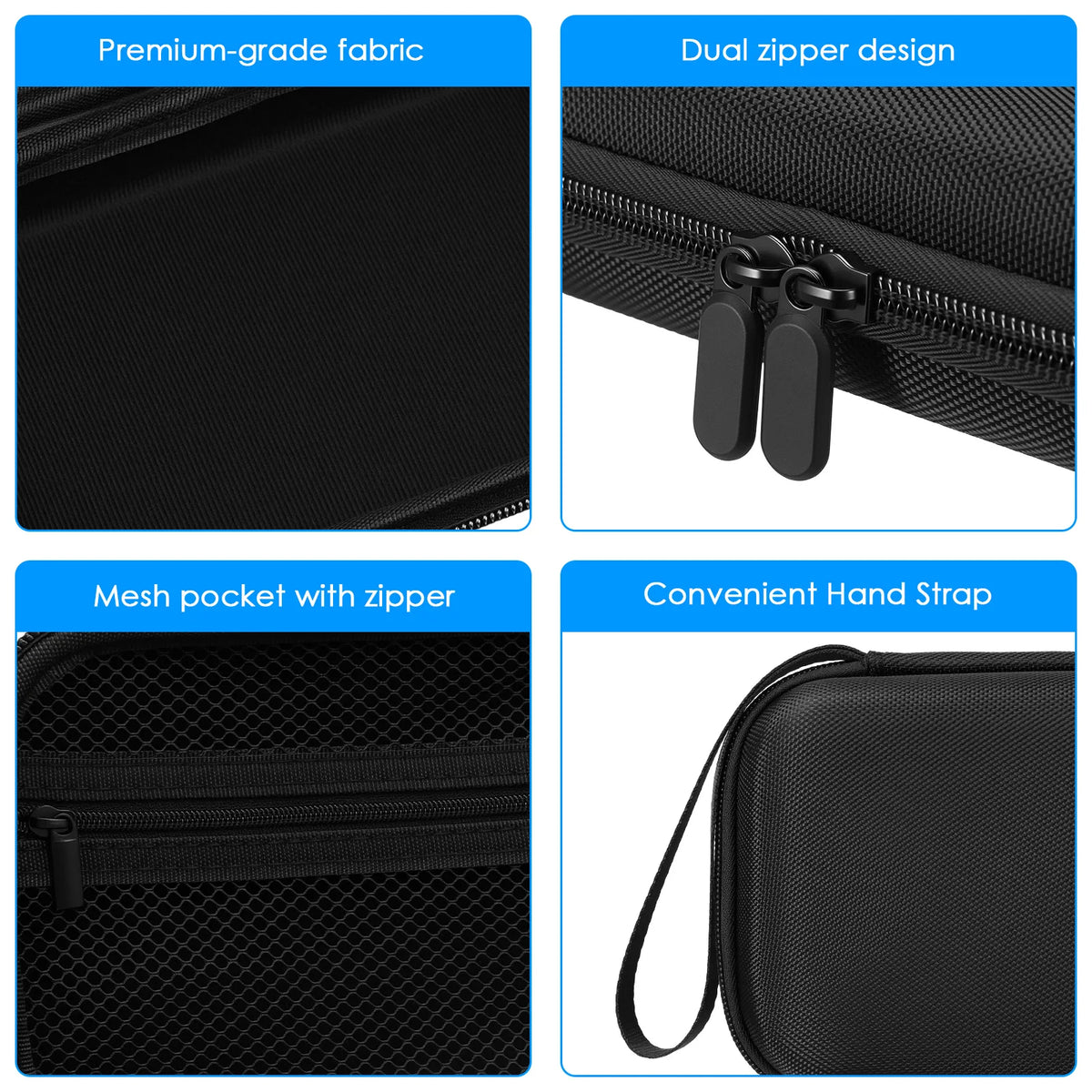 Insulin Vial Case 3ml 30ml Portable Medicine Organizer EVA Oxford Storage Box With Foam Slots For Travel Fridge Storage