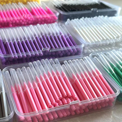 100 Pcsbox Interdental Brushes Health Care Tooth Escova Interdental Cleaners Orthodontic Dental Teeth Brush Oral Hygiene Tool