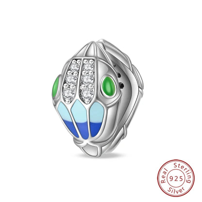 NEW 925 Sterling Silver Fashion Tarot Pendants Mysterious Spirit Snake Skull Rose Charms Beads Fit Qikaola Bracelets DIY Jewelry