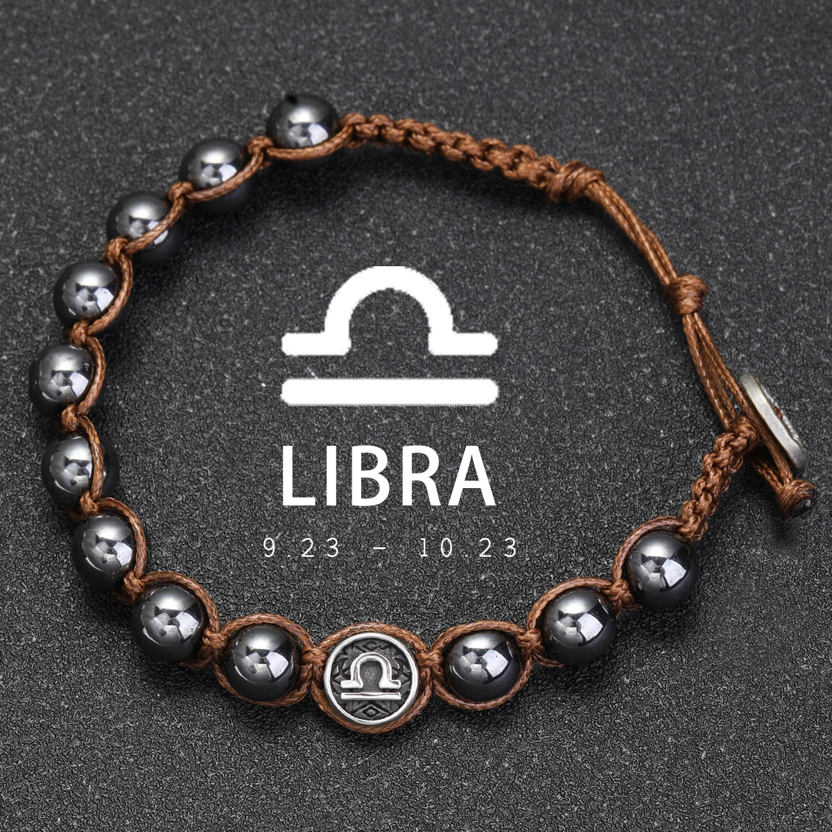 Hand Knitted 12 Zodiac Bracelets Hematite Stainless Steel Leo Libra Bracelet Couples Friendship Gifts Bracelets Jewelry