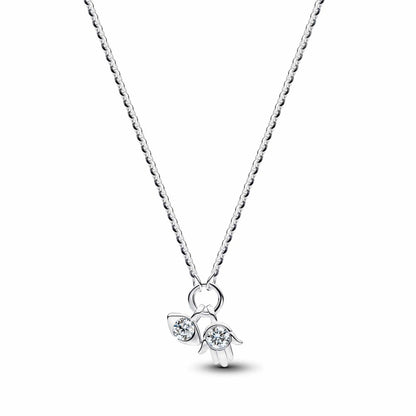 925 Sterling Silver Floral Necklaces Stud Earrings Charms Four‑Leaf Clover Sugar Skull Tiger Ghost Beads Fit Bracelet Jewelry