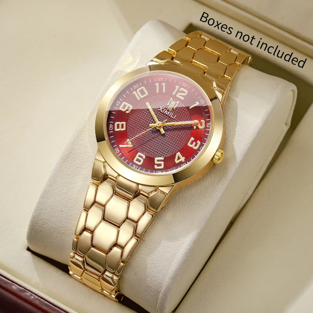 Fashion Arabic Dial Women Watches Golden Bracelet Strap Ladies Quartz Wristwatches Relogio Feminino Girl Clock Gift（Without Box）
