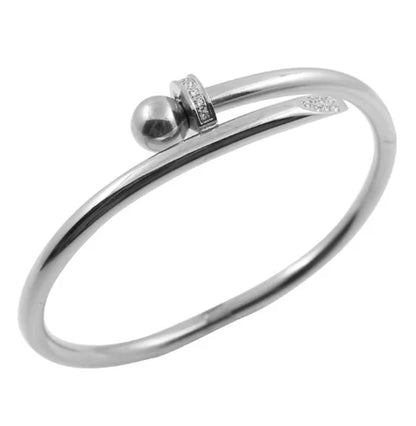 Stainless Steel Feather Shape Bangle Bracelets Jewelry