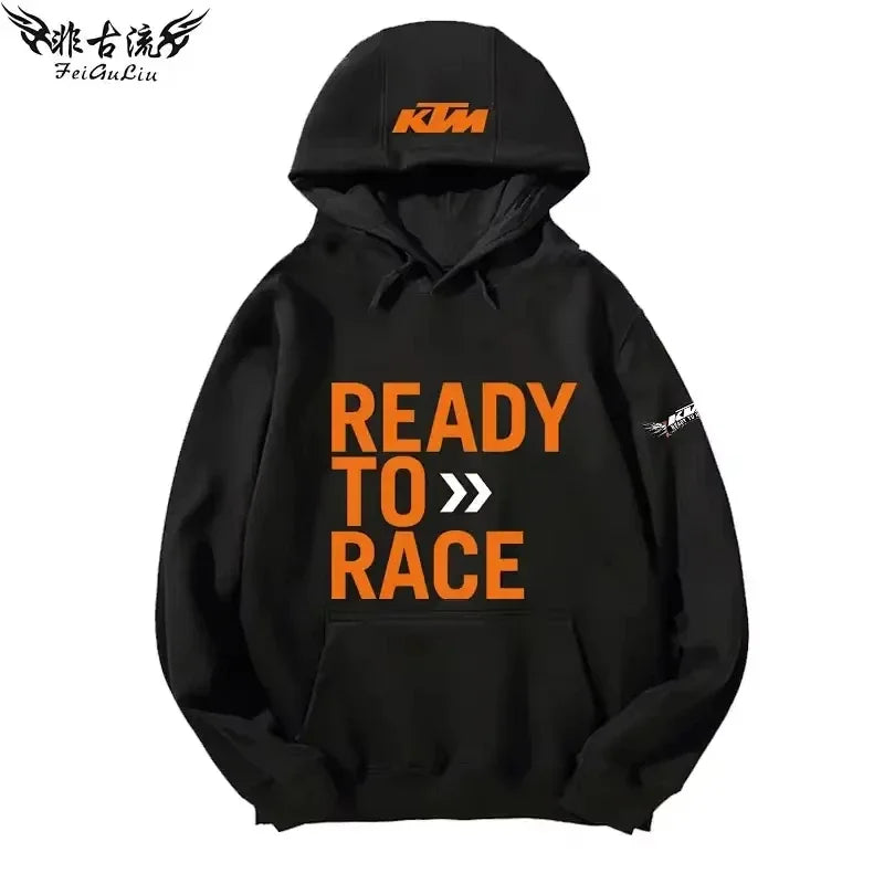 KTM Tout-terrain Pour Motos Lourdes Veste Pour Passionnés De Moto Sweat À Capuche Pour Hommes