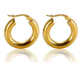 Stainless Steel Exaggerated Large Waterproof Hoop Earrings