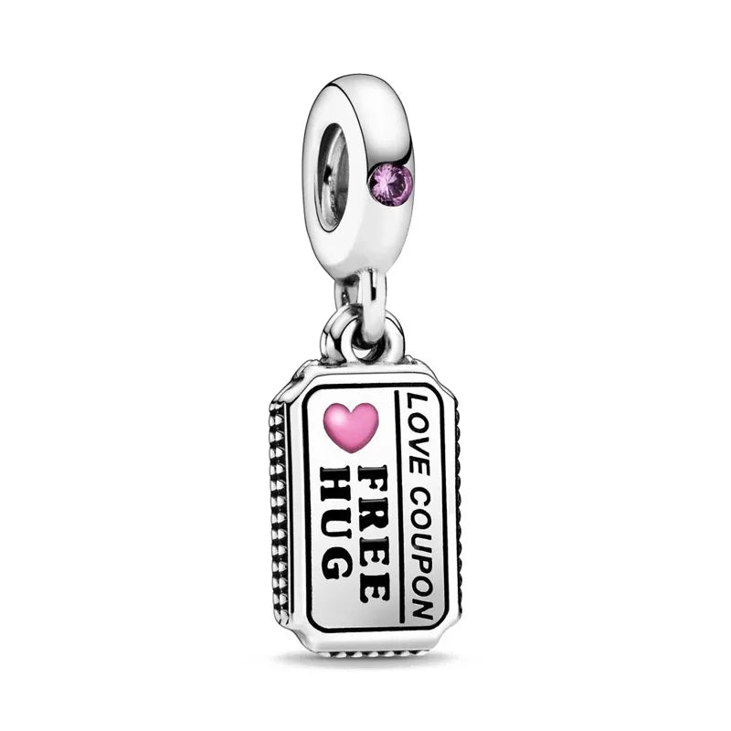 New Heart-Shaped, Charm Bead, Pig, Headphone ,Pendant Suitable For Bracelet Original DIY Exquisite jewelryaccessories 925 silver