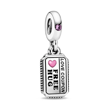 New Heart-Shaped, Charm Bead, Pig, Headphone ,Pendant Suitable For Bracelet Original DIY Exquisite jewelryaccessories 925 silver
