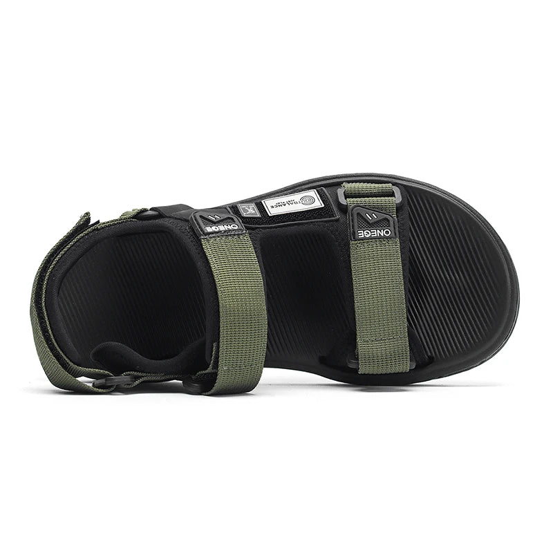 A Pair of Men's New Summer Casual Shoes, Fashionable and Trendy Sports Wear-Resistant Sandals, Cool Beach Shoes