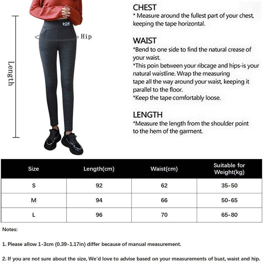Women's High-Waisted Plush-Lined Leggings