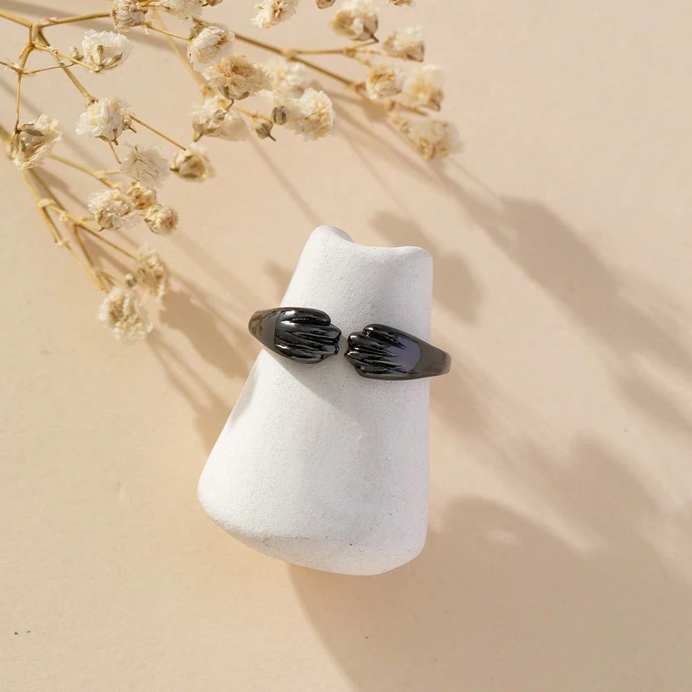 A Fashionable and Creative New Style Cat and Puppy Paw Print Open Ring