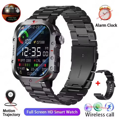 2026 New Rugged Military GPS Smart Watch Men Bluetooth Call Health Monitoring Sports 5ATM Waterproof Smartwatches Man Pk Ht22