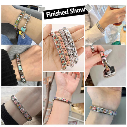 New Design Heart Star Eyes Cat Paws Butterfly Italian Charm Links Stainless Steel Fit 9mm Bracelet Jewelry DIY Making Gifts