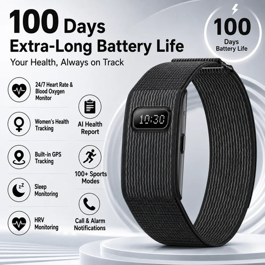 LIGE Fashion Smart Watch Sports Fitness Smart Bracelet Heart Rate Blood Oxygen Monitoring Waterproof 100 Days Standby Smartwatch