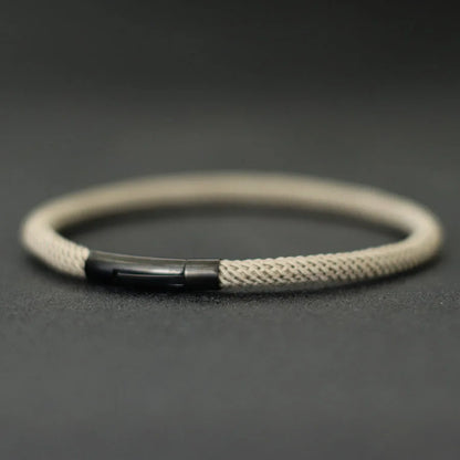 Minimalist Elegance Rope Bracelet Men Grade A 4mm Thread Braslet Homme Stainless Steel Buckle Pulseiras Masculina Armband Herren