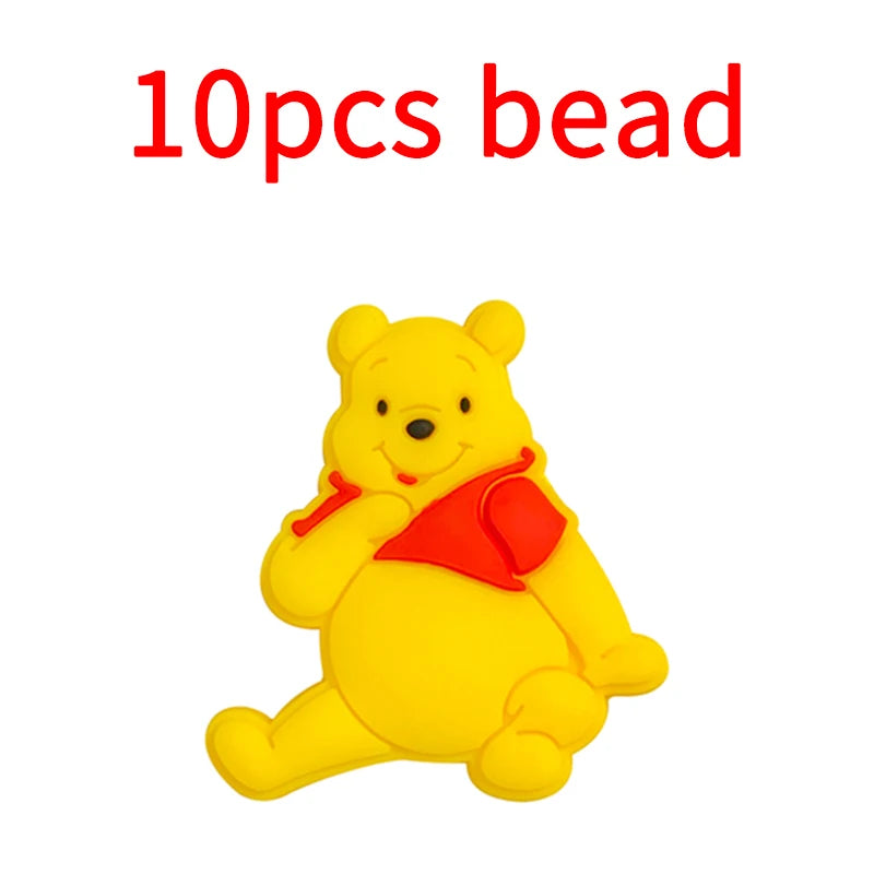 10pcs Silicone Cartoon Bead Baby Pacifier Bead Pacifier Chain Accessories Ornaments