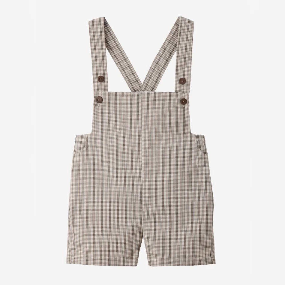 Clearance sale AS SS26 Heritage collection brown Checked smocking  girls dress knitting boys sister brother family match clothes