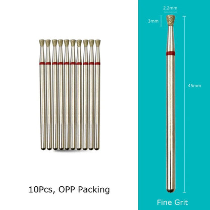 HYTOOS Nail Drill Bits Diamond Cutters for Manicure Cuticle Burr Milling Cutter for Pedicure Nails Accessories Tools
