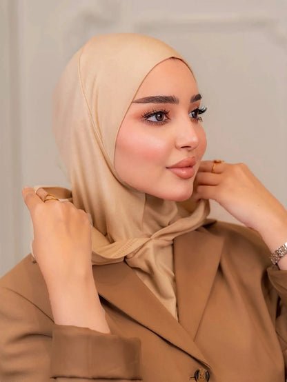 New Ready to Wear Hijab Muslim Undercap Jersey Instant Headscarf Islam Comfort Neck Covered Scarf Light Turban