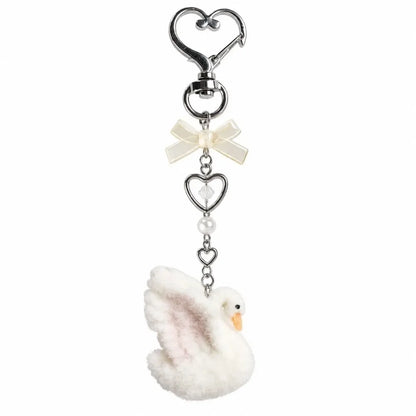 Cute Portable Deer Keychain 11.5cm Length Korean Style Phone Charms Handmade DIY Bead Case