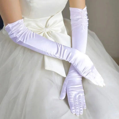 Wholesale Bridal Gloves Beaded With Finger Bride Gloves Guantes Wedding Accessories 2026