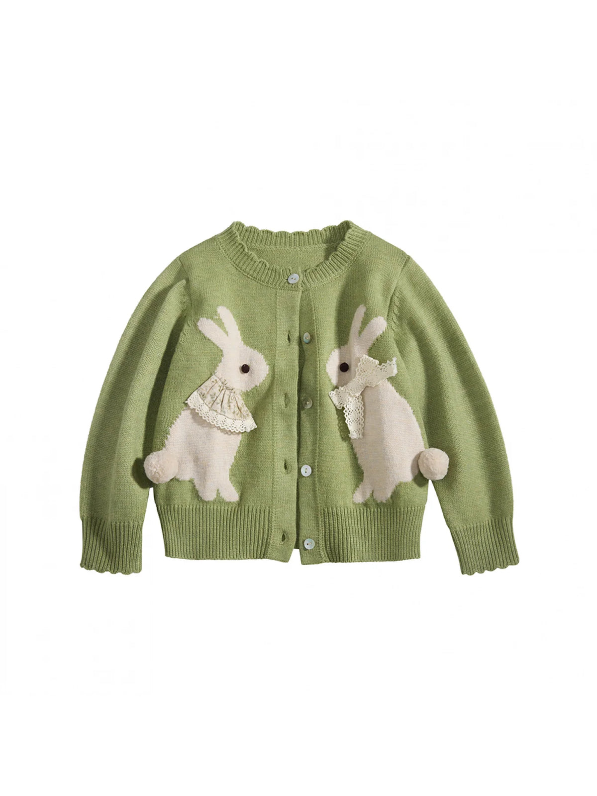 Knitted Jacquard Cardigan Jacket for Girls, Autumn Clothing for Kids, Knitted Cardigan for Baby Girls, Spring and Autumn Tops
