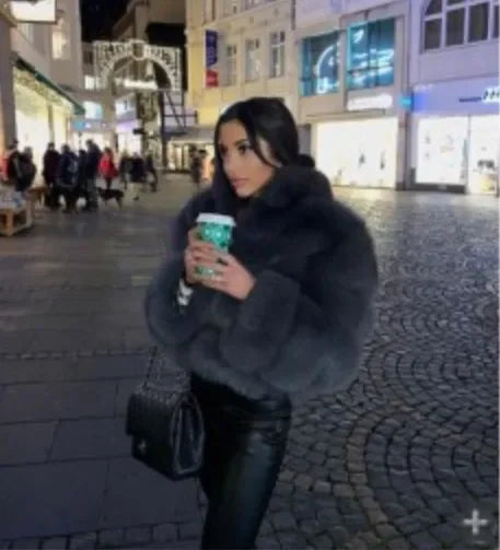 2024 Women's Faux Fur Coat Winter Women Short Warm Thick Faux Fox Fur Coat Vests Raccoon Fake Fur Coat Office Lady Warm Jacket