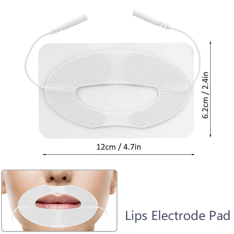 Eyes/Lips/Waist Electrode Pad Non Woven Fabric Replacement Electrode Patch Accessory for Pulse Massager Electrode Pad