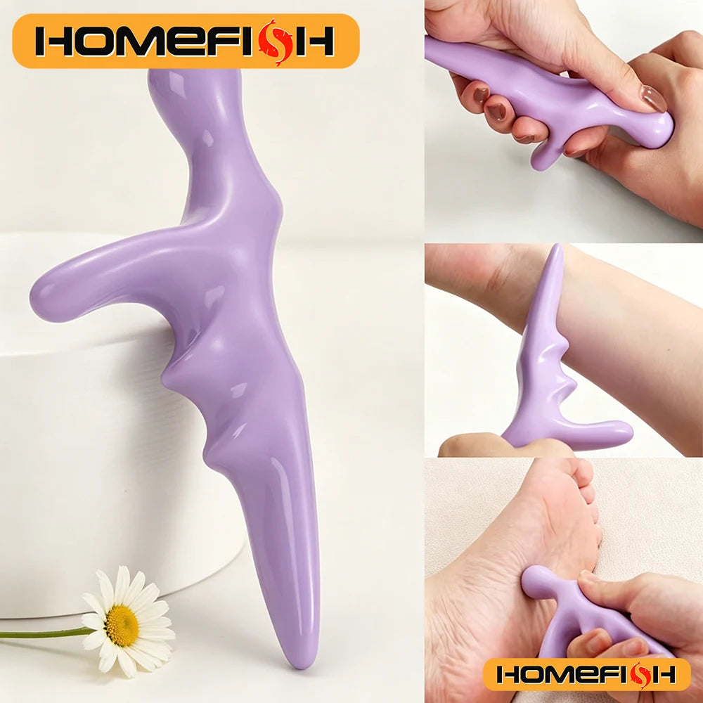 T-Shape Acupoint Massager Thumb Press Trigger Point Relieve Fatigue Manual Full Body Deep Reflexology Tool