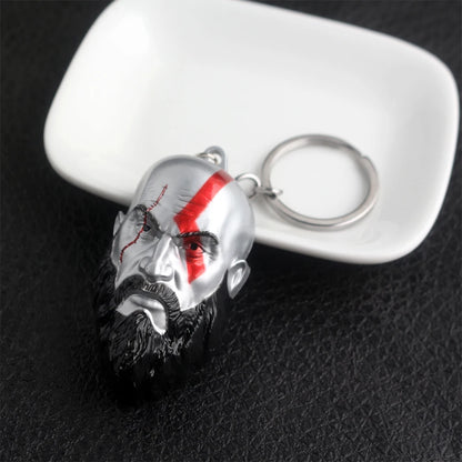 New God of War 5 Ragnarok Keychain Thor's Hammer Mjolnir Key Chain Levitan's Axe Keyring Blades of Exile Chaos Game Accessories