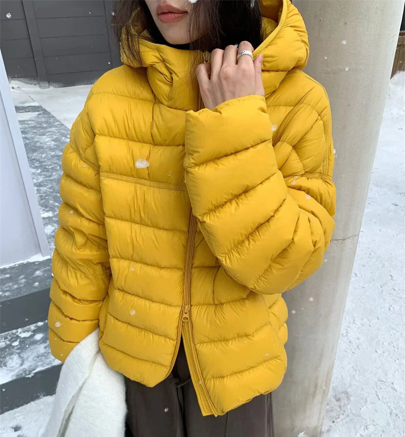 Women's Hooded Quilted Puffer Jacket