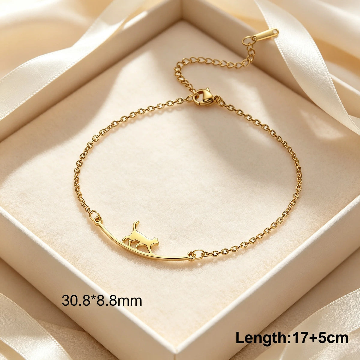 Cute Dachshund Dog Stainless Steel Bracelet for Women's Valentine's Day Commemorative Day Jewelry and Gift Wholesale
