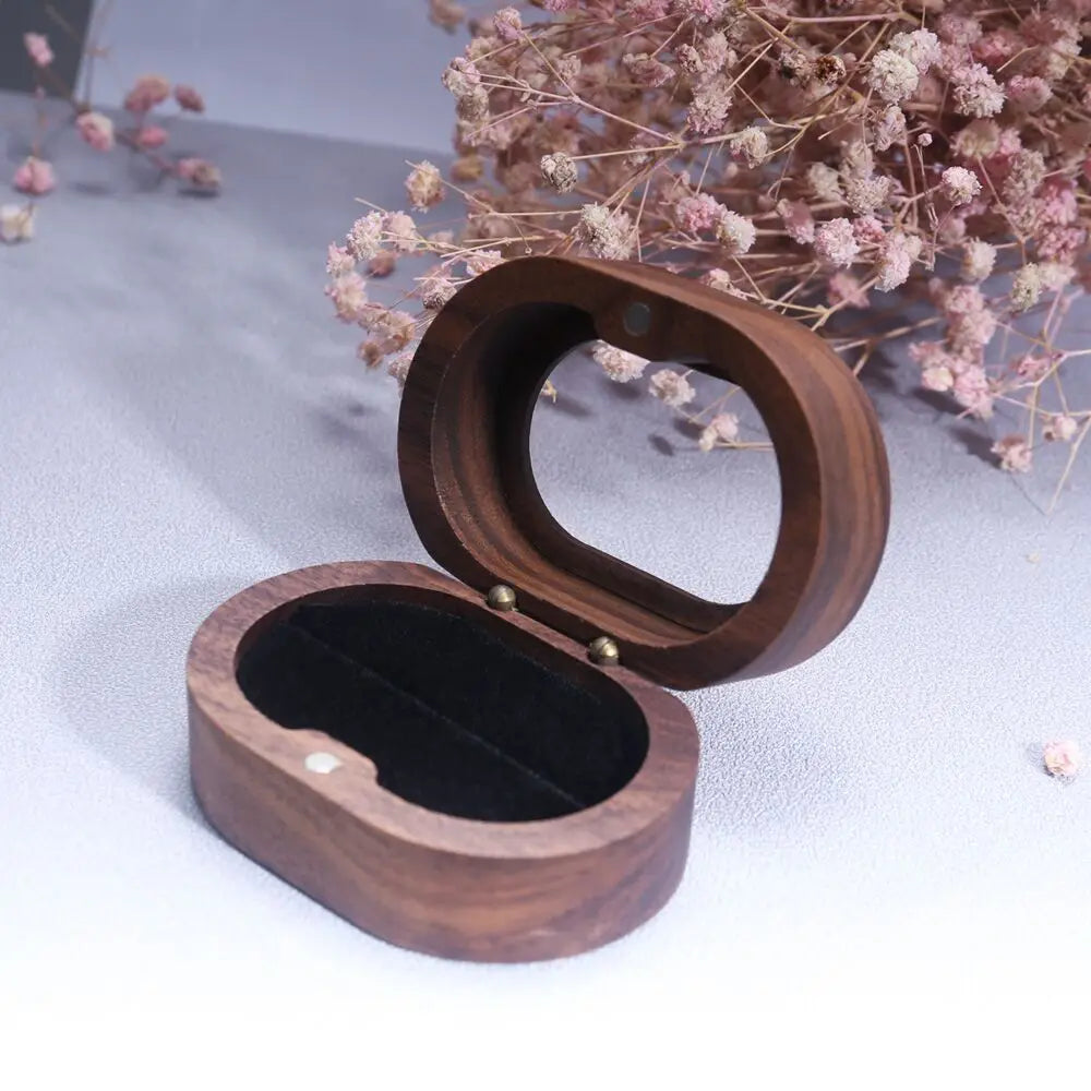 Tangula Custom Initials Cufflinks Stainless Steel Mens Cufflinks with Transparent Wood Box Personalize Wedding Jewelry Gifts