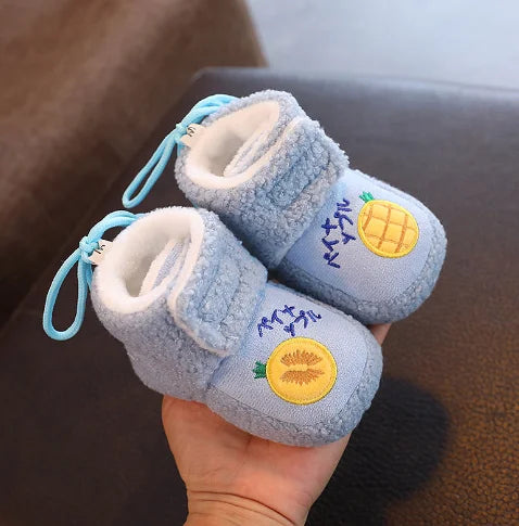 Baby Walking Shoes 0 to 1 Year Old Baby Cotton Shoes Soft Soled Velcro Warm with Thick Winter Snow Boots Calzados Para Bebe