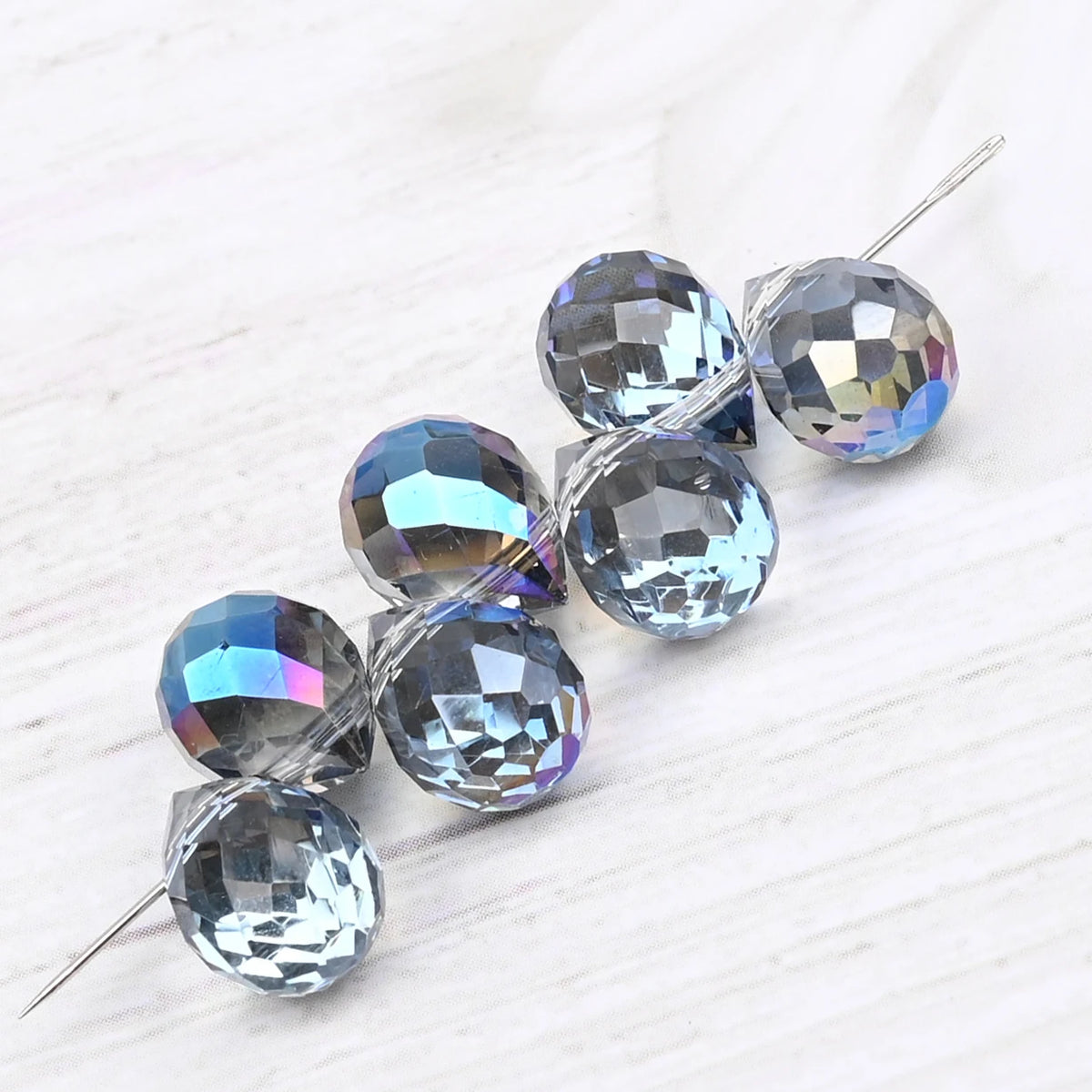 10*8mm Czech Crystal Waterdrop Beads Shiny Faceted Glass Strawberry Beads for Jewelry Making Needlework DIY Handmade Accessories