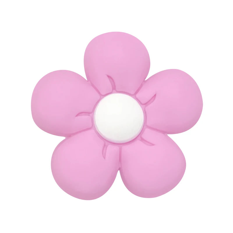 10pcs Silicone Flower Bead BPA Free Teething Infant Chewable Dummy Necklace Pacifier Toy Accessories