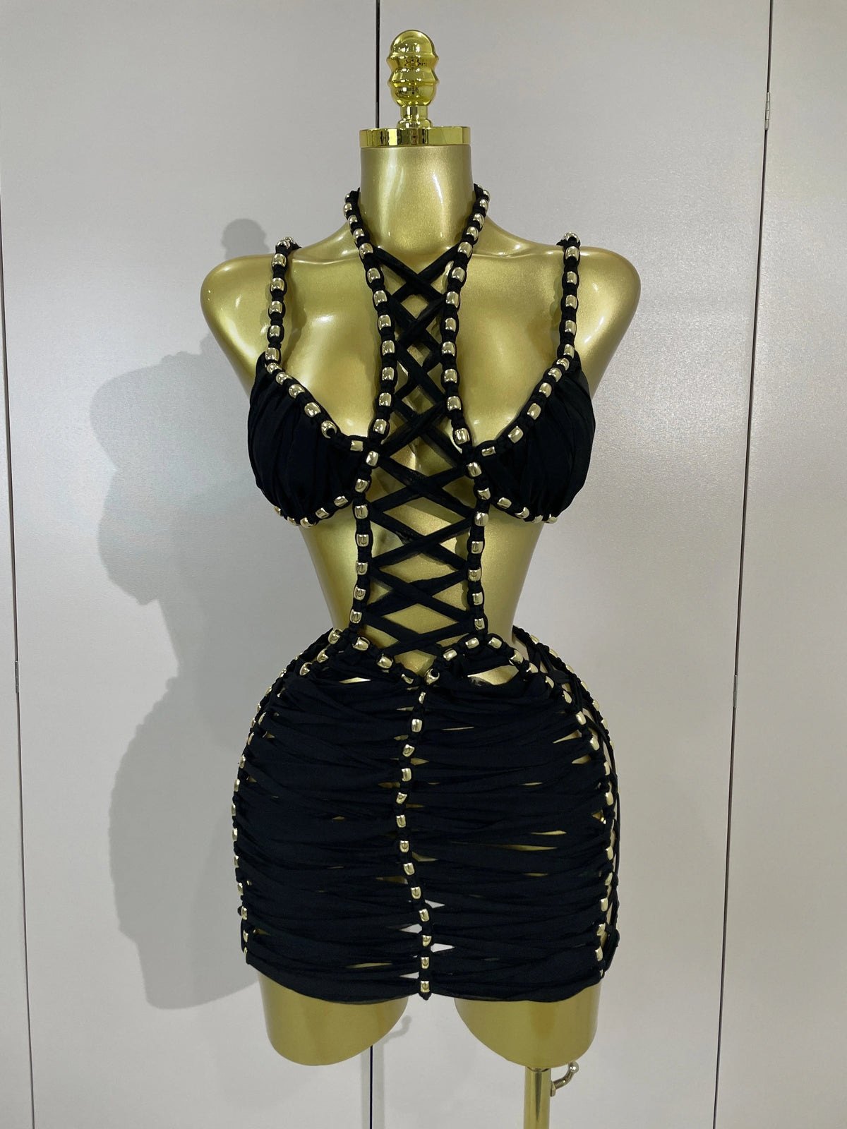 2026 Women Sexy White Halter Neck Perspective Hollow Mini Dresses Summer Backless Nightclub Party Evening Club Performance Dress