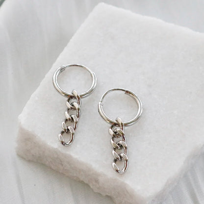 Stainless Steel Exaggerated Large Waterproof Hoop Earrings