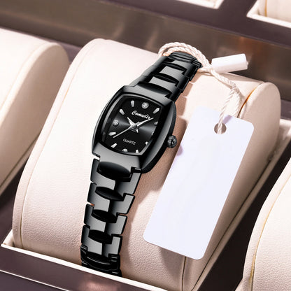 Women's Quartz Watch Tungsten Steel Female Wrist Watches Waterproof Simple Elegant Small Dial Ladies Watch Daily Wear Girl Gifts