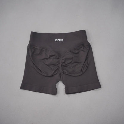 DFDK 2026 New Women Scrunch Butt Yoga Shorts High Waist Hip Lifting Push Up Squat Proof Sports Shorts Gym Workout Running Fitnes