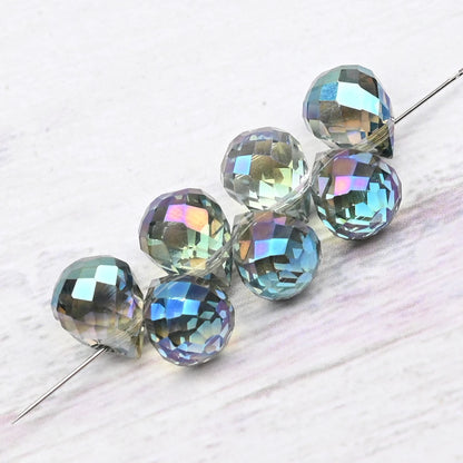 10*8mm Czech Crystal Waterdrop Beads Shiny Faceted Glass Strawberry Beads for Jewelry Making Needlework DIY Handmade Accessories