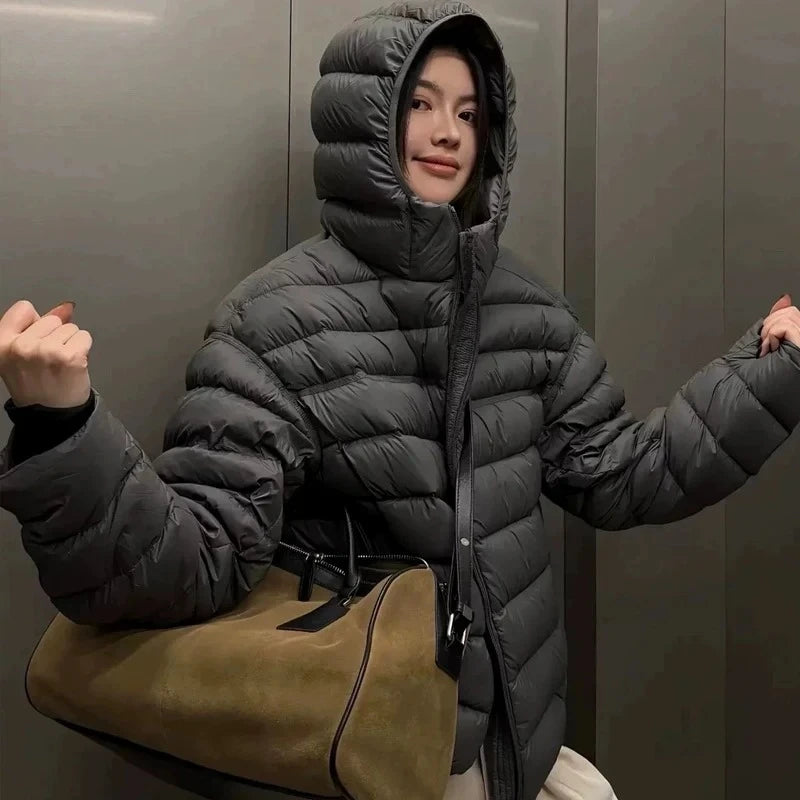 Women's Hooded Quilted Puffer Jacket