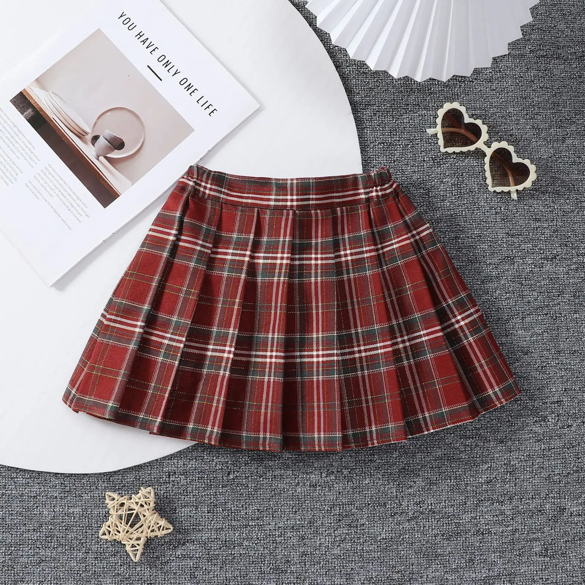 Baby Toddler Children Clothing School Plaid Girls Skirt Bottoming Princess Pleated Skirts Kids Short SKirt Summer Child Clothes