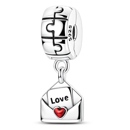 Original 925 Sterling Silver Clip Charm Inlaid Zircon Cat Butterfly Charm Silicone Spacer Beads For Women Bracelet DIY Jewelry