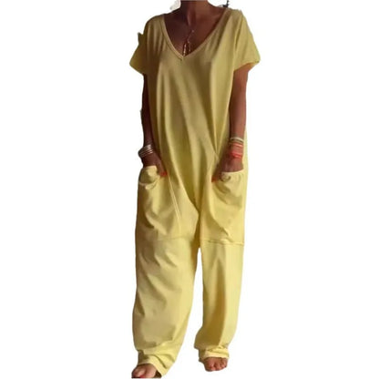 Jumpsuits Woman 2024 Spaghetti Strap Loose Elegante Playsuit Pantalones Informales Jumpsuit Women Summer Wide Leg Long Pants