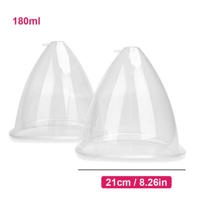 Vacuum Breast Lifting Cups Kit 6 Pairs Nozzle Body Massage Cupping Ass Hip Buttocks Lift Up Enlarger Enlargement Body Shaping