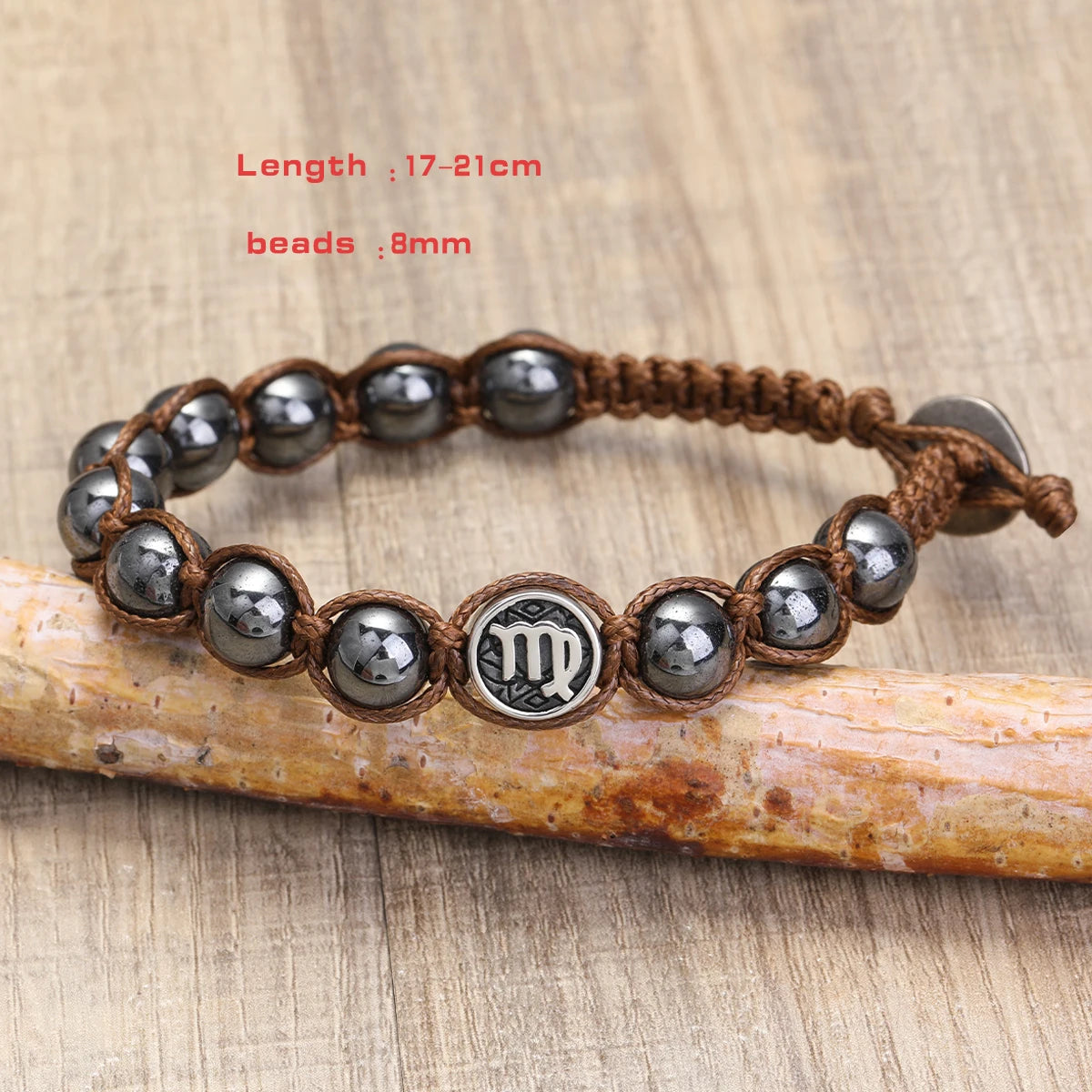 Hand Knitted 12 Zodiac Bracelets Hematite Stainless Steel Leo Libra Bracelet Couples Friendship Gifts Bracelets Jewelry